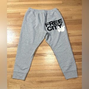Freecity Heather 3/4 sweats - heather/cream Size XL